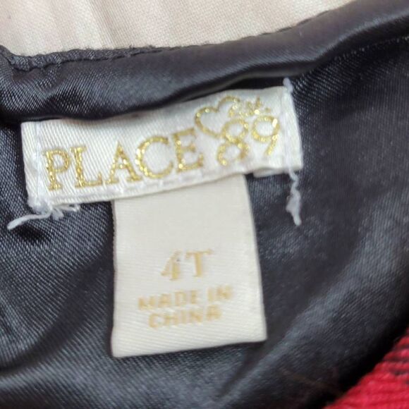 Children's Place plaid holiday dress 4T - Picture 4 of 5